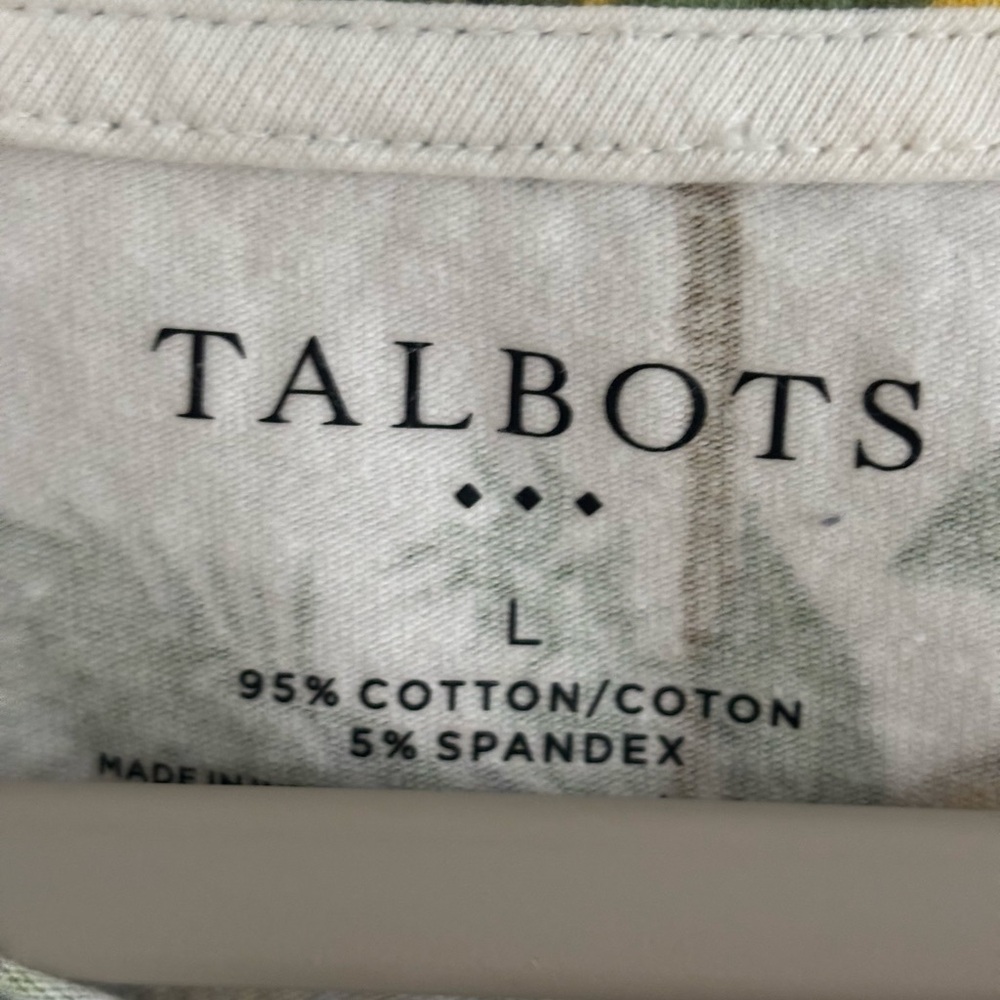 Talbots Lemon Tree Top Size Large - Picture 4 of 6
